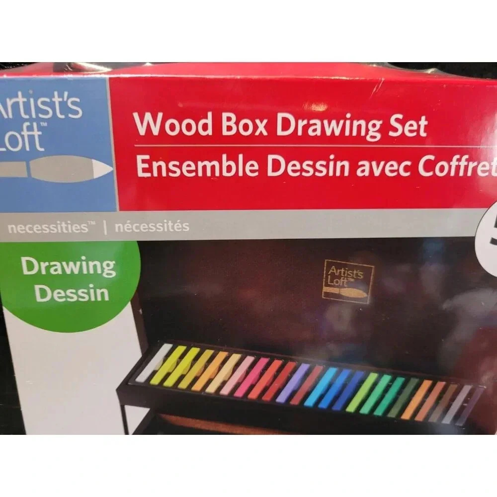 Artist’s Loft Wood Box Case- Drawing Set 50 Pieces - Brand New - Picture 5 of 8